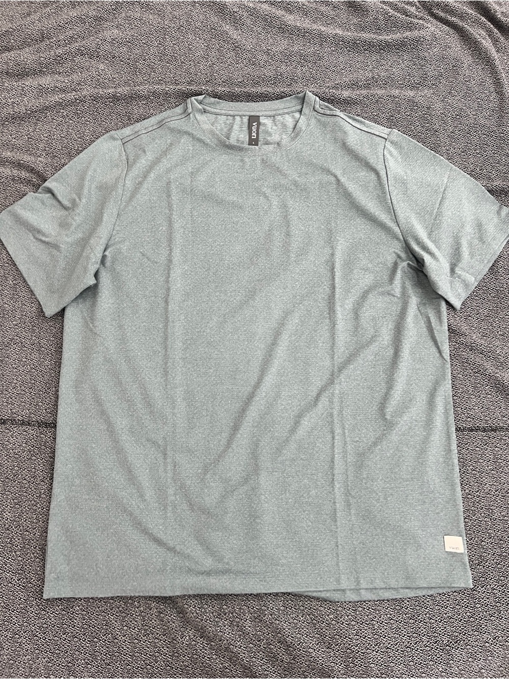 Vuori Men's Short Sleeve Tee in Light Seafoam Green